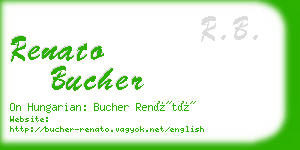 renato bucher business card